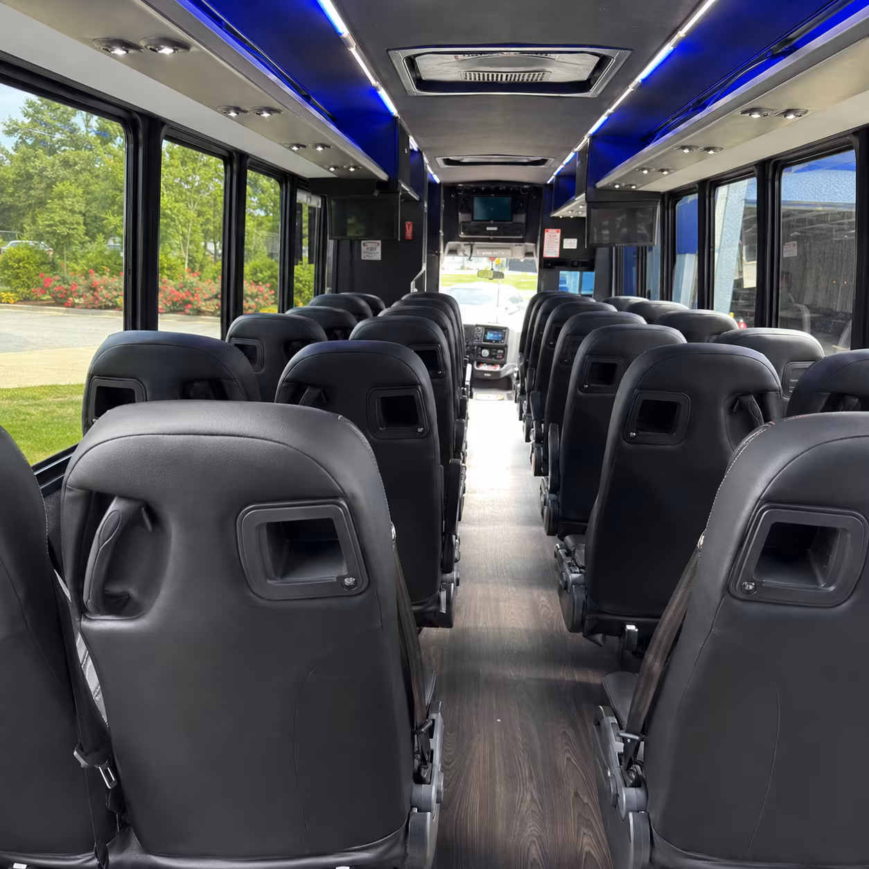 orem 25 passenger minibus interior