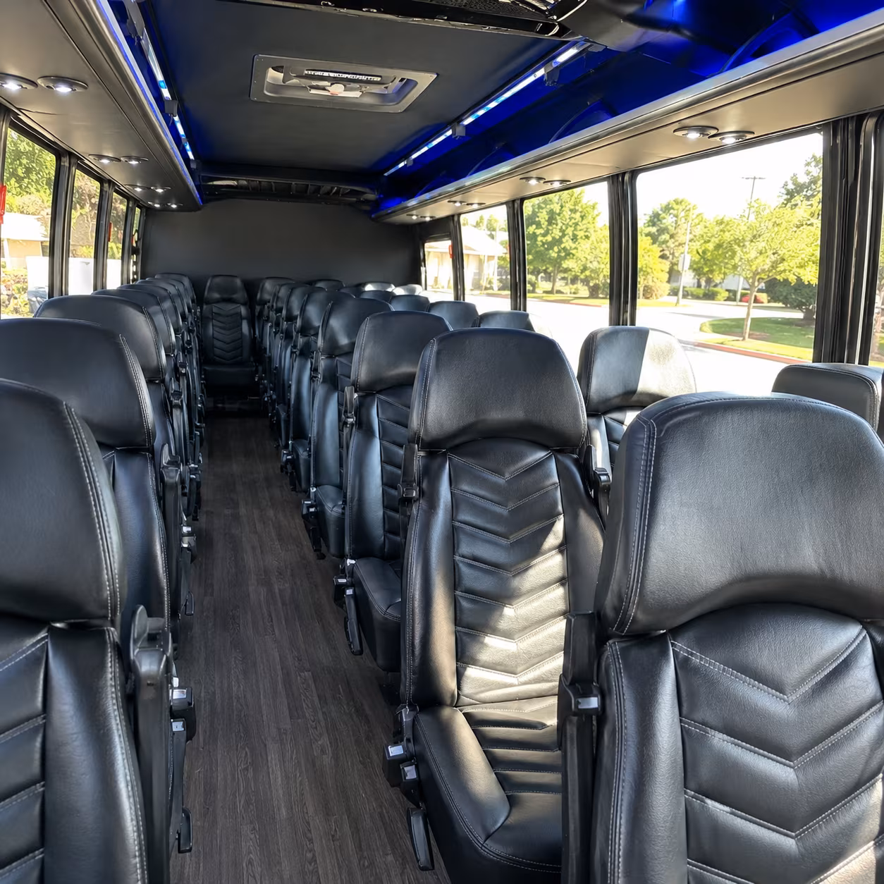 orem 28 passenger minibus inside
