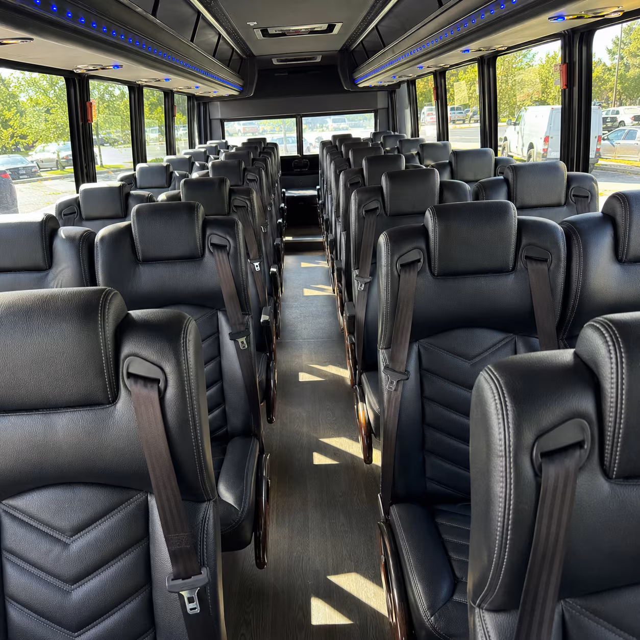 orem 30 passenger minibus inside