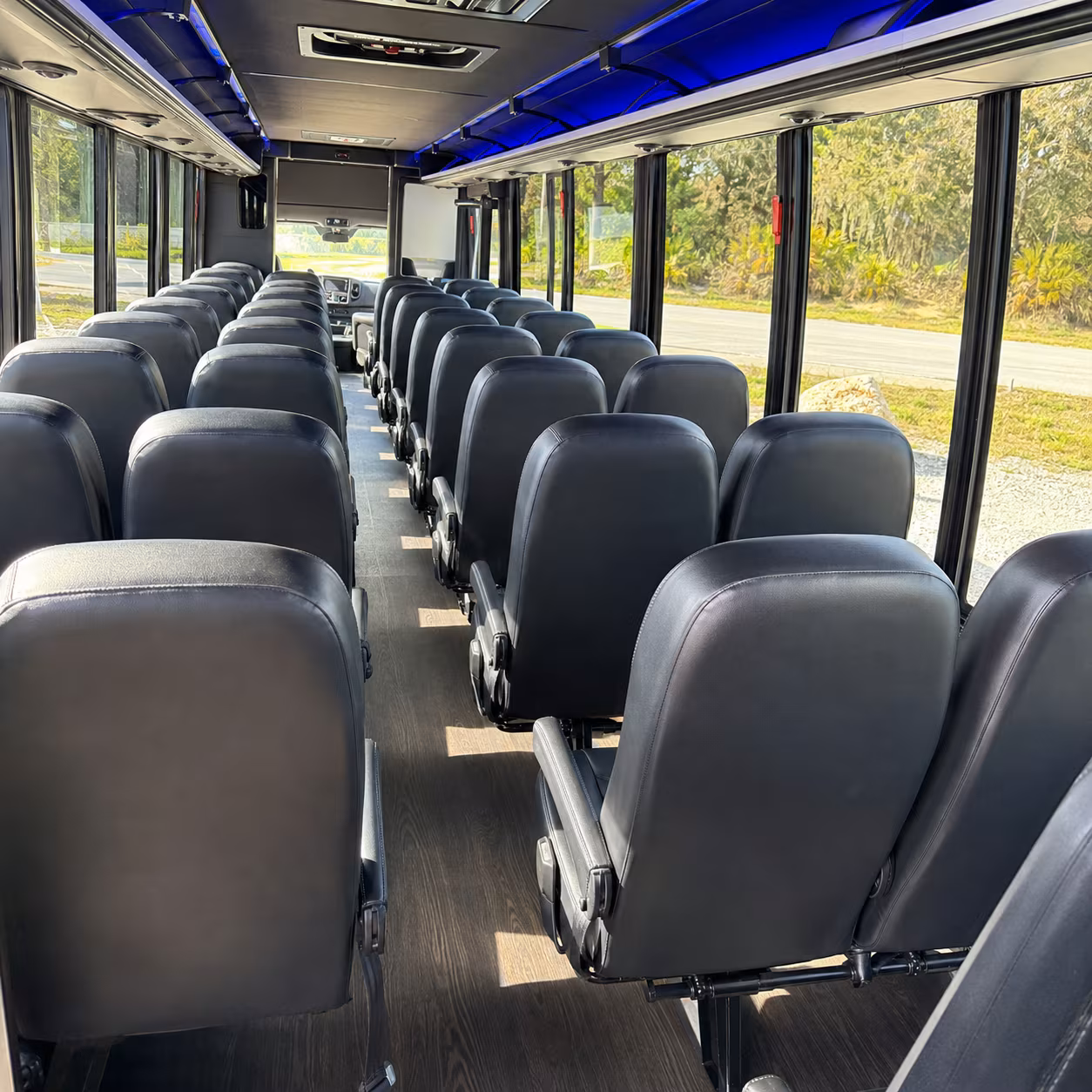 orem 35 passenger minibus inside