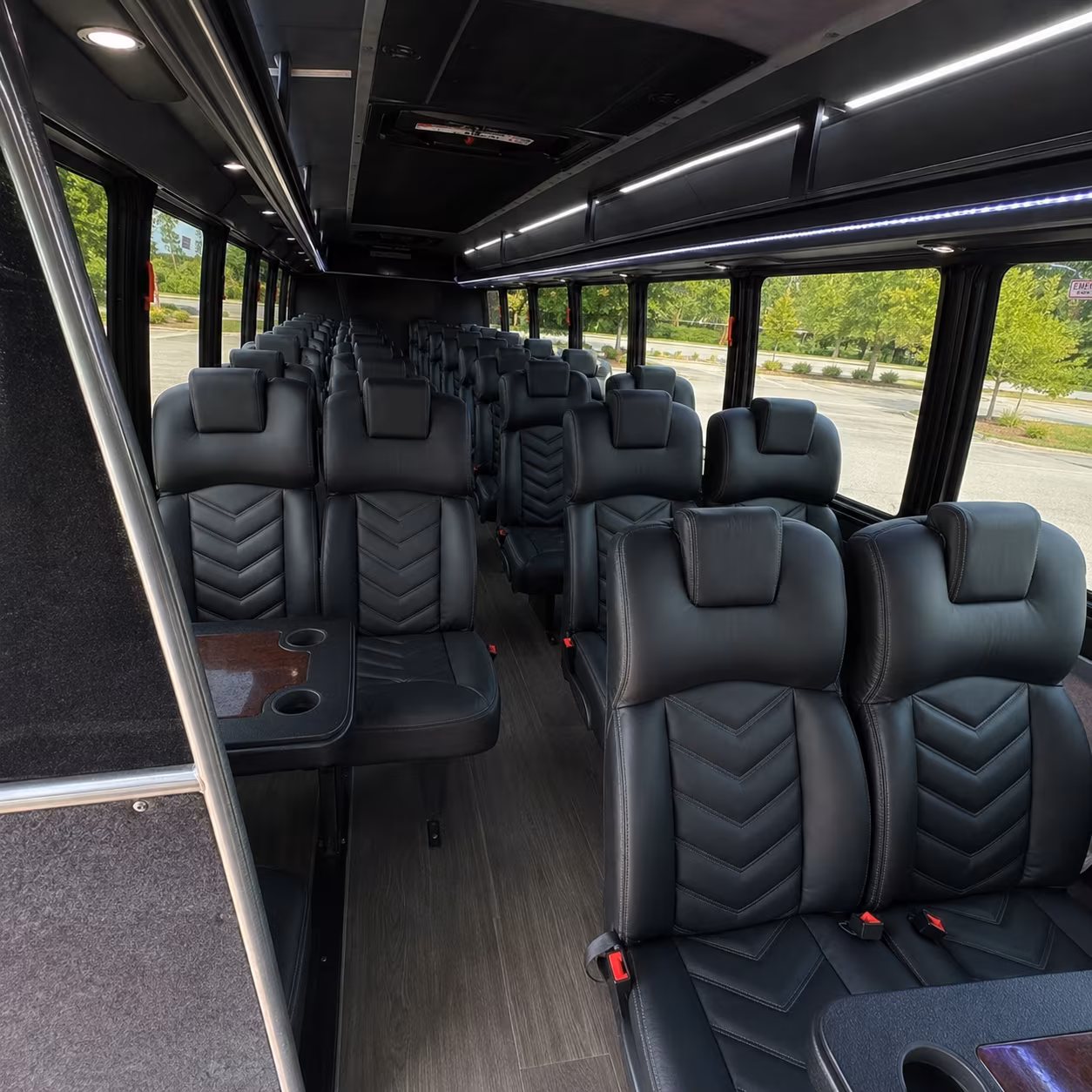 orem 35 passenger minibus interior