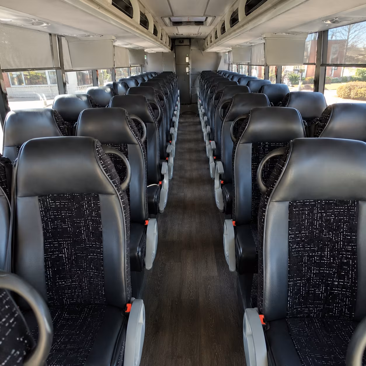 orem 54 passenger charter bus inside
