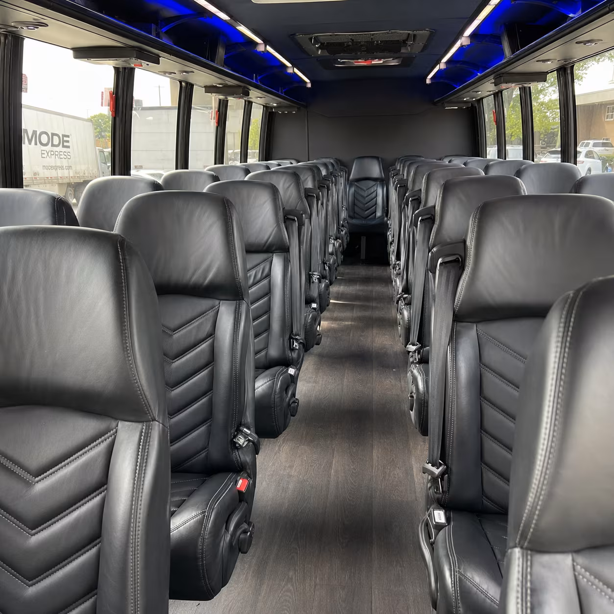 orem airport transportation onboard seating