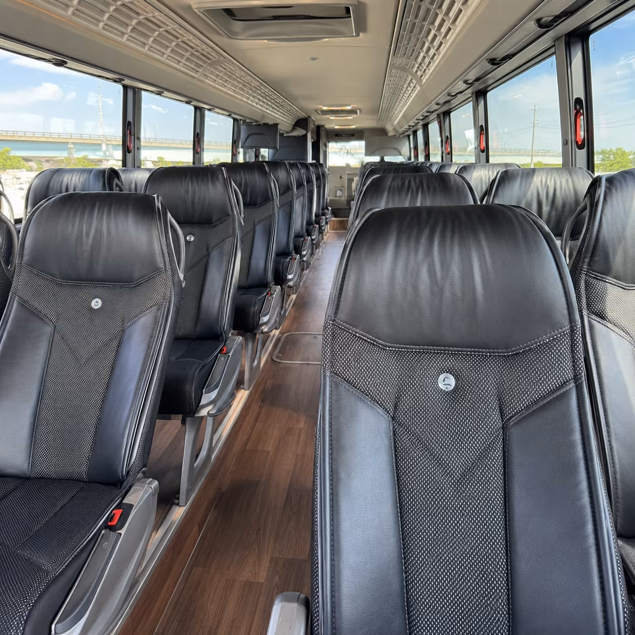 orem charter bus interior